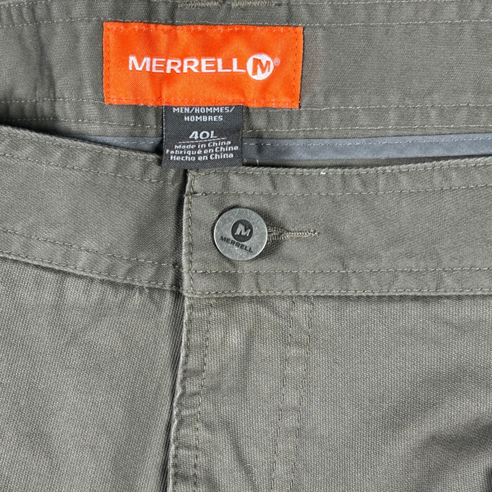 Merrell Articulus Pant Mens 40L Boulder Greige Solid Outdoor Hiking Stretch